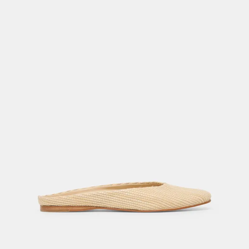 Eila Flats Lt Natural Raffia 1
