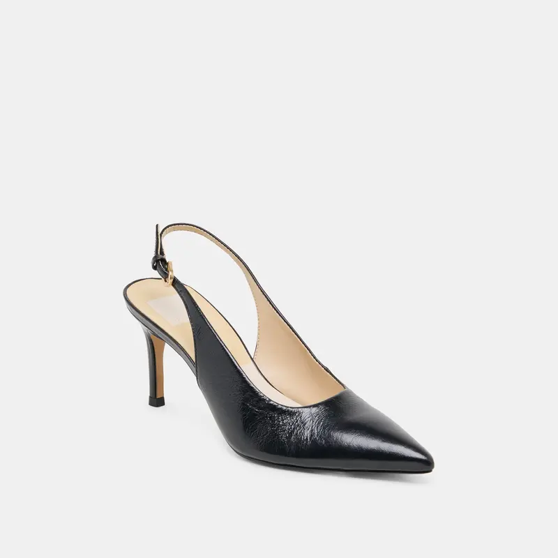 Elasi Heels Black Leather 2