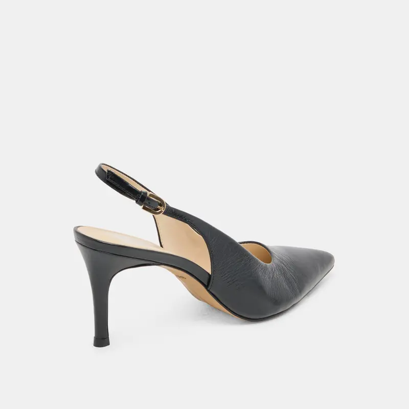 Elasi Heels Black Leather 4
