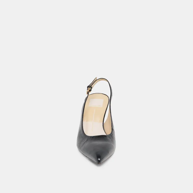 Elasi Heels Black Leather 8