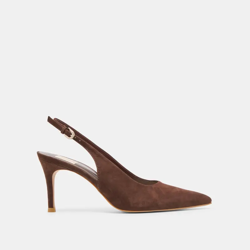 Elasi Heels Dk Brown Nubuck 1