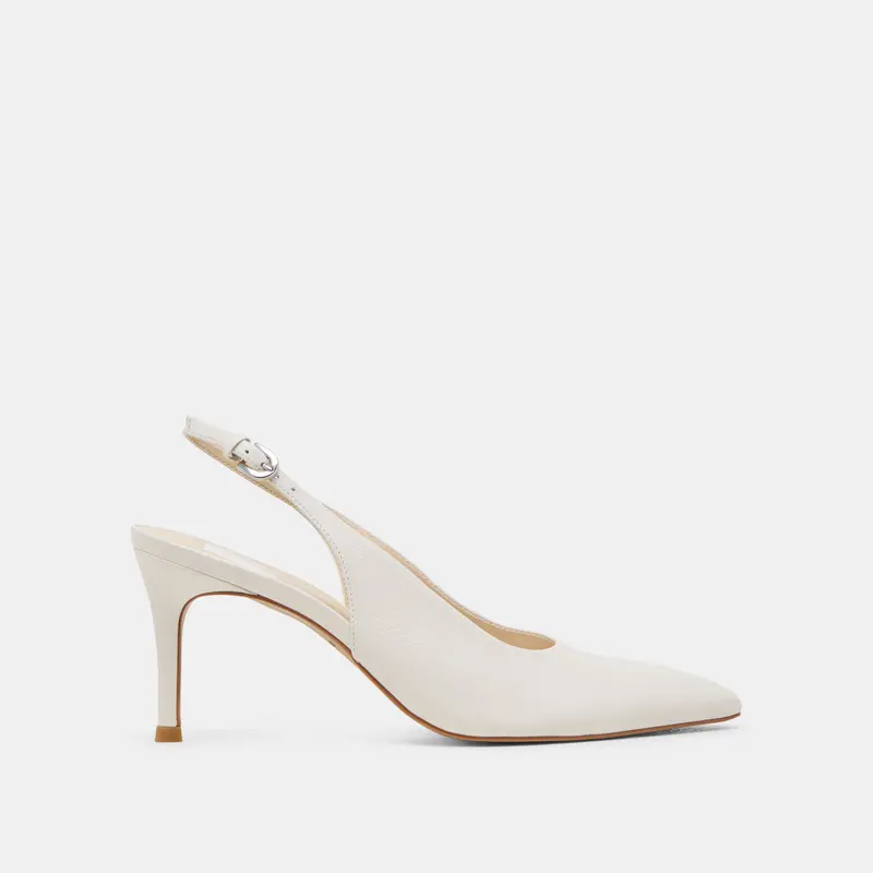 Elasi Heels White Leather 1