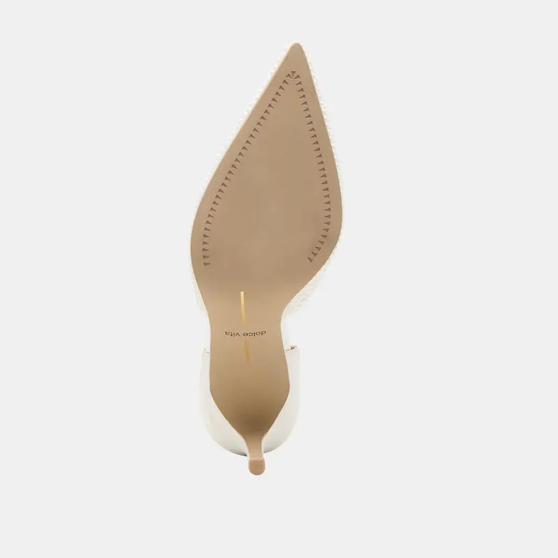 Eloy Pearl Heels True White Satin 12