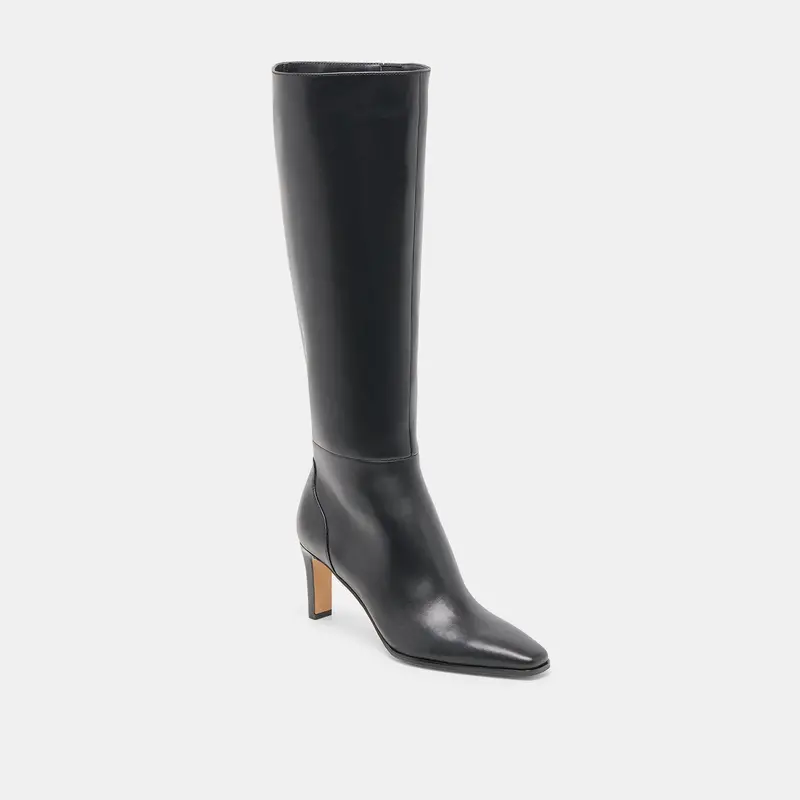 Emmi Extra Wide Calf Boots Black Leather 3