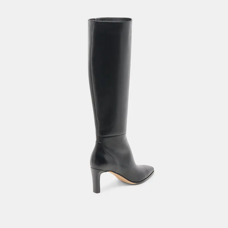 Emmi Extra Wide Calf Boots Black Leather 5
