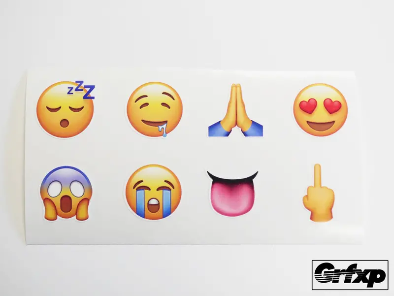 Emoji 8-Pack Of Printed Stickers 1