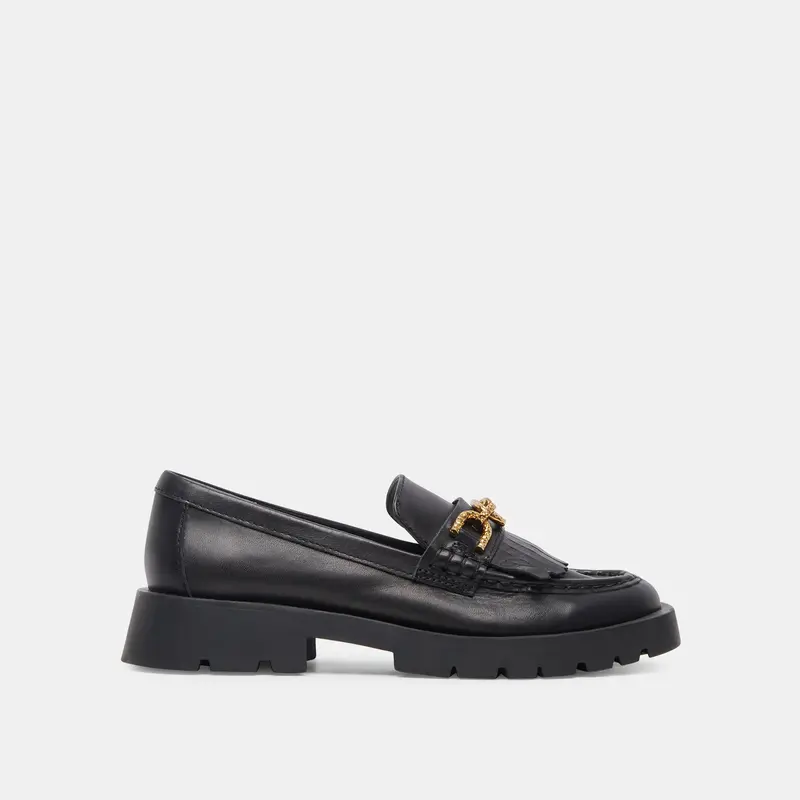 Erna Wide Flats Black Leather - Re:Vita 1