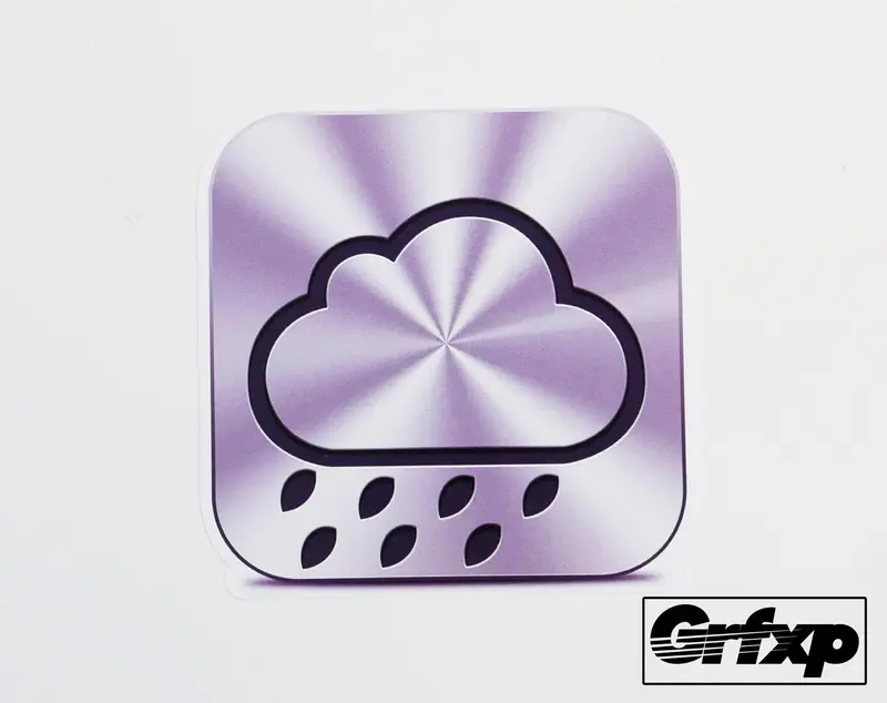 Even The Icloud Rains Printed Sticker 1