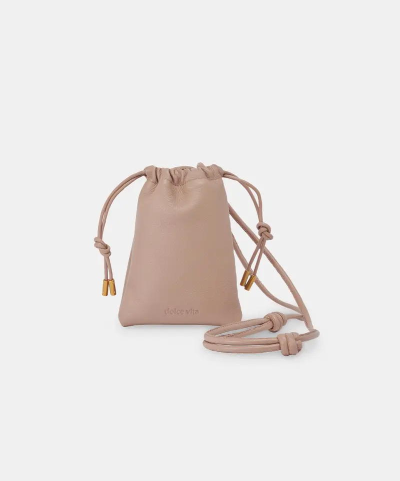 Evie Phone Pouch Cafe Leather 1