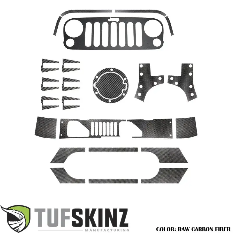 Exterior Trim Kit Fits 2007-2018 Jeep Wrangler Jk 1