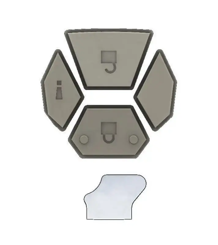 Extra Button Set - Injection Fob If011 (For 5Th Gen 4Runner) 1