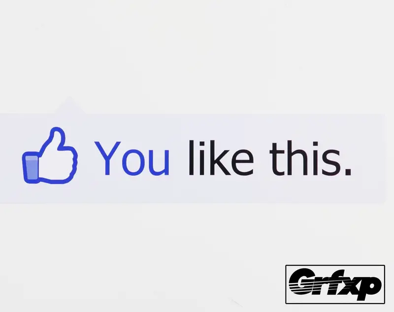Facebook You Like This Printed Sticker 1