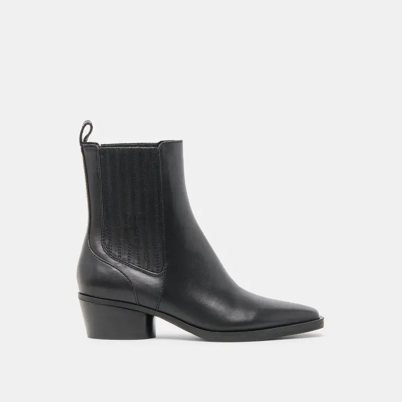 Faint H2o Booties Black Leather 1