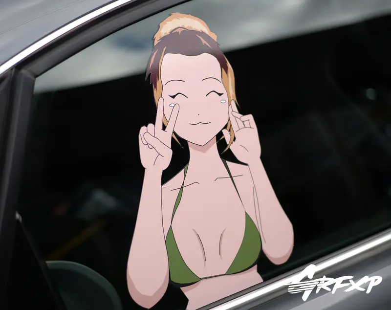 Faith Marone Anime Style Passenger Window Graphic 1
