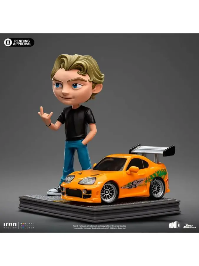 Fast & Furious - Brian W/Toyota Supra -- Minico 6" Vinyl Figure -- Iron Studios 1