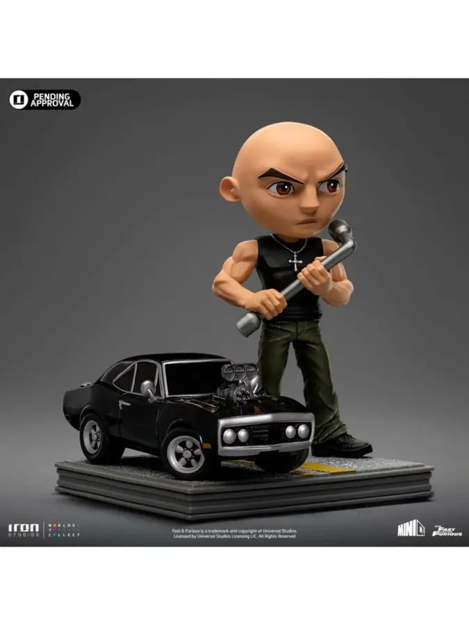 Fast & Furious - Dom W/Dodge Charger -- Minico 6" Vinyl Figure -- Iron Studios 1