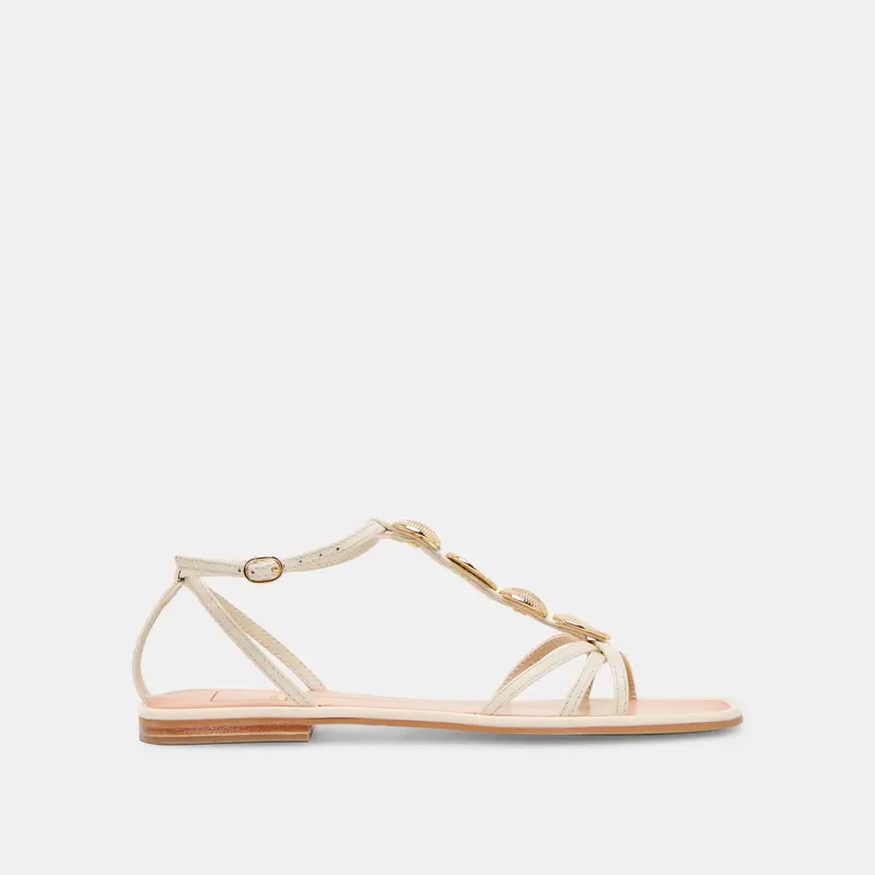 Faun Sandals Off White Leather 1