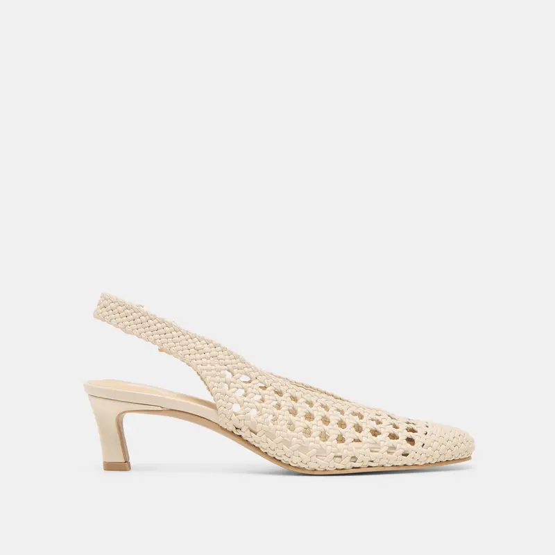 Fawne Heels Creme Woven Stella 1
