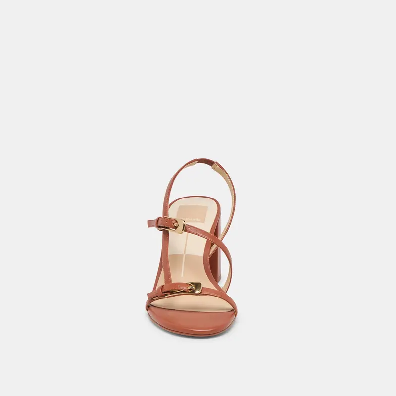 Faye Heels Cognac Leather 6