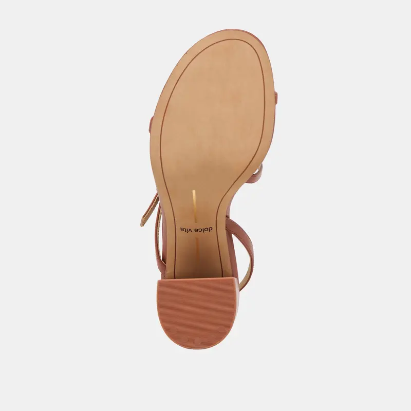 Faye Heels Cognac Leather 9