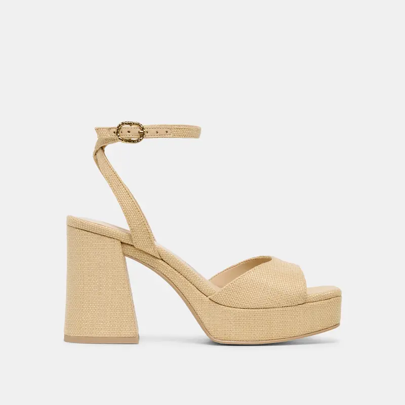 Felica Heels Natural Raffia 1