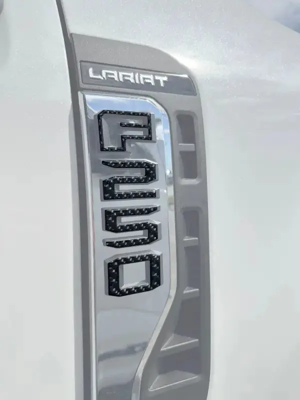Fender Badge Letter Overlays Fits 2023-2026 Ford Super Duty 8