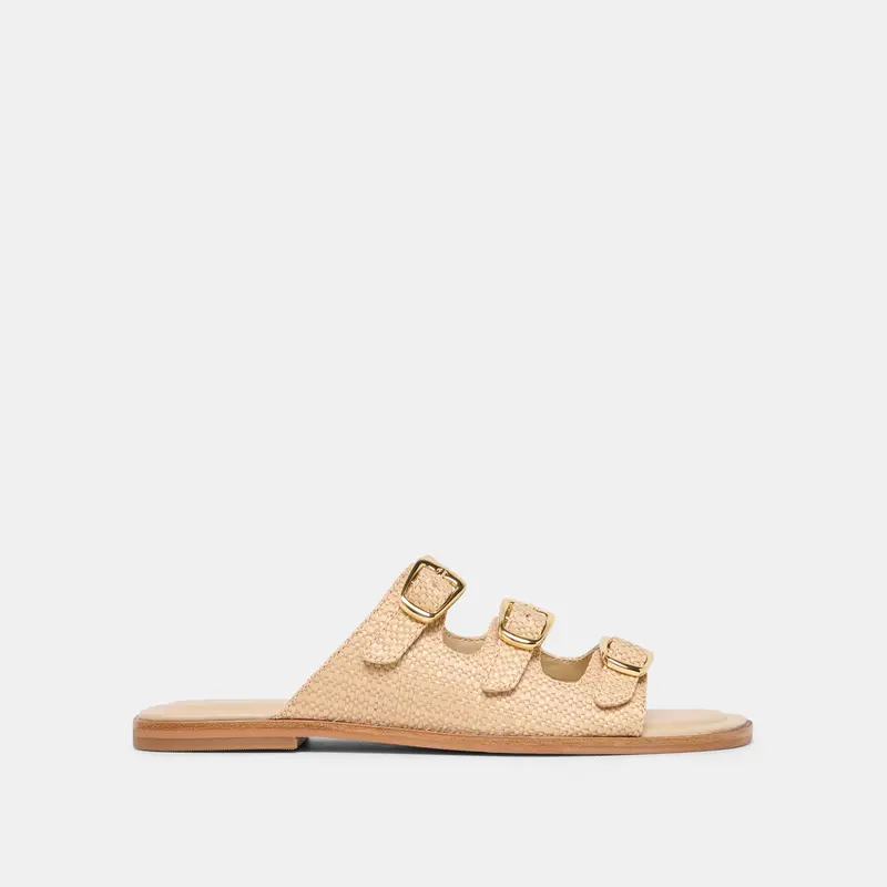 Fin Sandals Sand Raffia 1