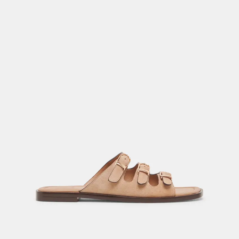 Fin Sandals Tan Suede 1