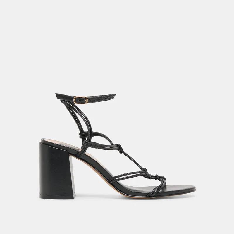 Fizzy Heels Black Leather 1