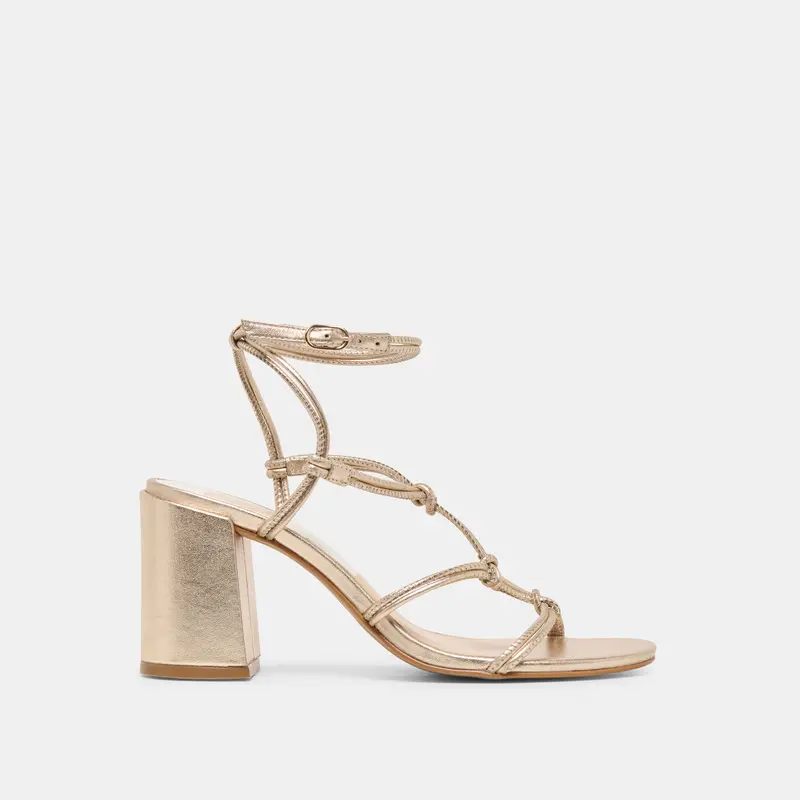 Fizzy Heels Gold Leather 1