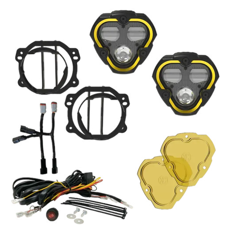 Flex Era® 3 Dual Mode Sae Fog Lights - 2-Light Master Kit - For Jeep Jk/Jl/Jt Plastic Bumpers - #97146 1