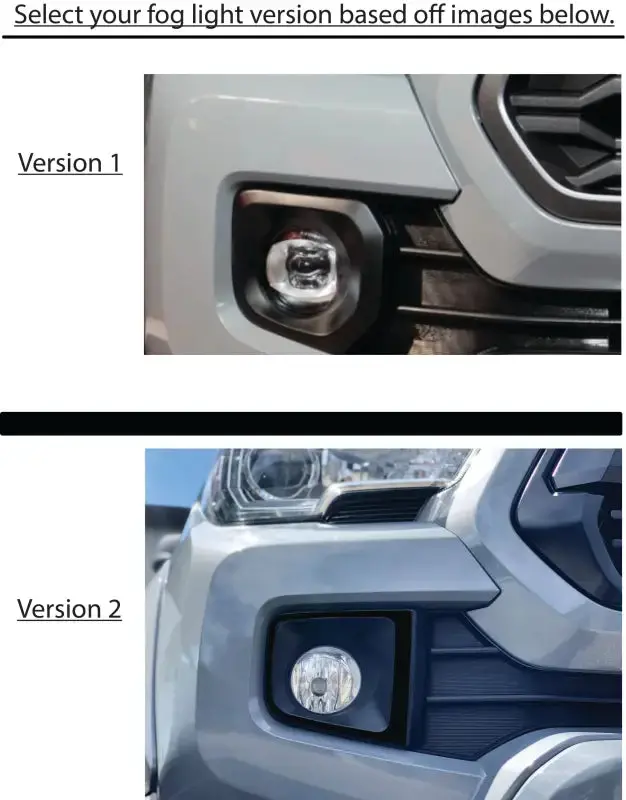 Fog Light Accent Overlays Fits 2016-2023 Toyota Tacoma 1