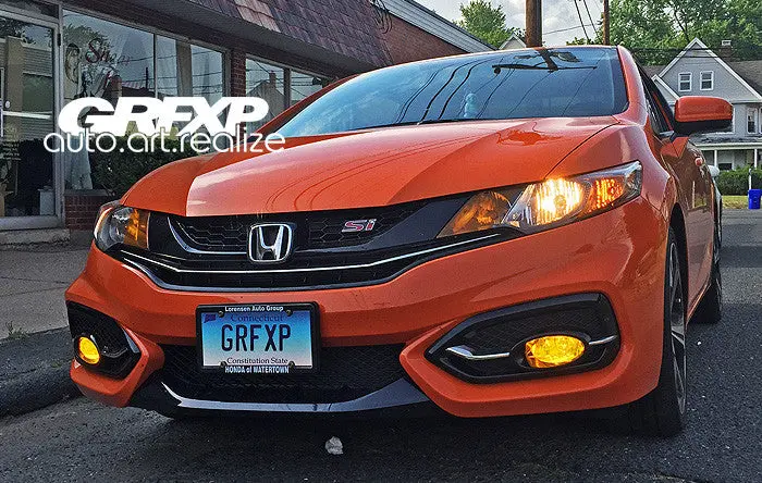 Fog Light Overlays For 9Thgen Honda Civic Coupe (2014 – 2015) 1