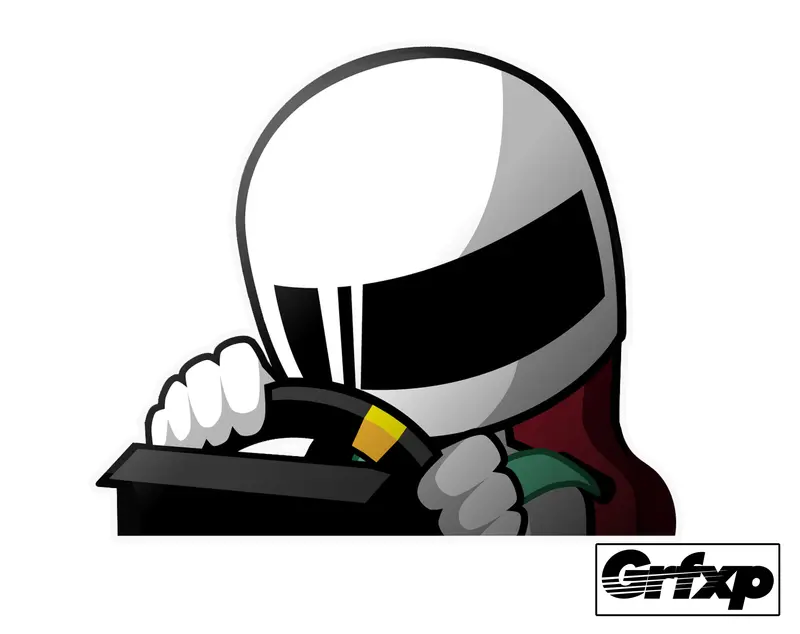 Fr Legends Driver Peeker Printed Sticker 1