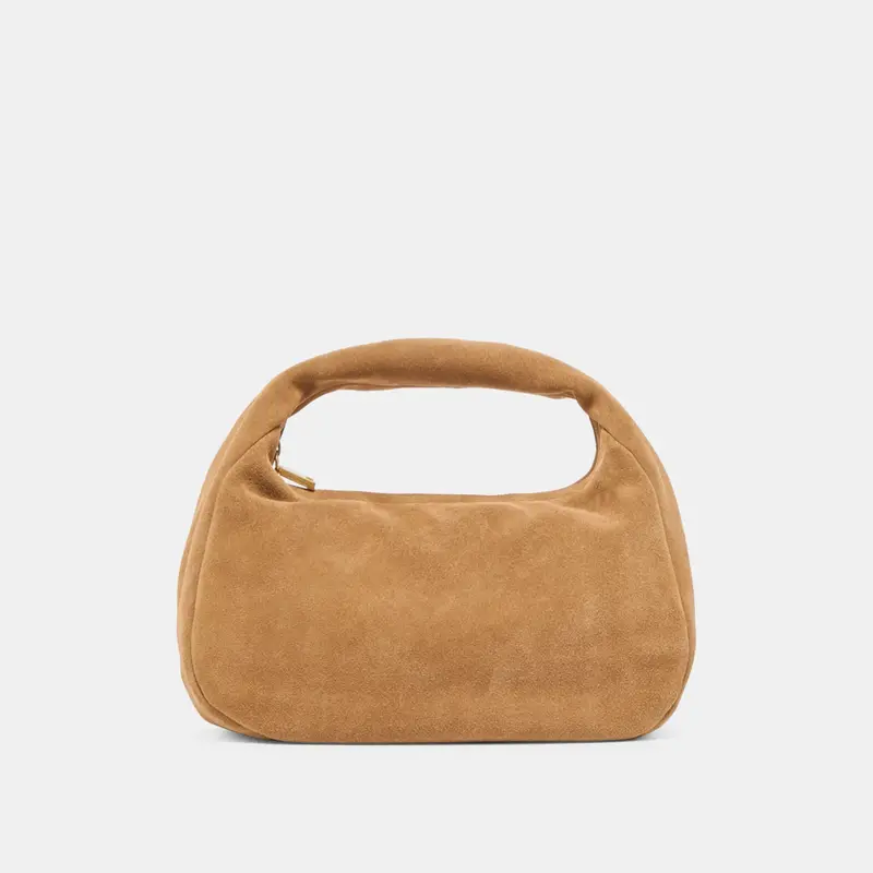Frankie Handbag Brown Suede 1