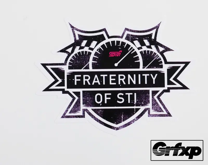 Fratenity Of Sti Printed Sticker 1