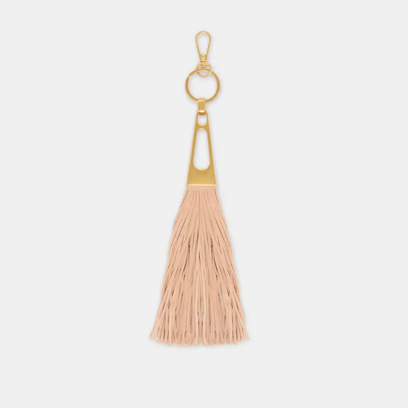 Fringe Tassel Bag Charm Camel 1