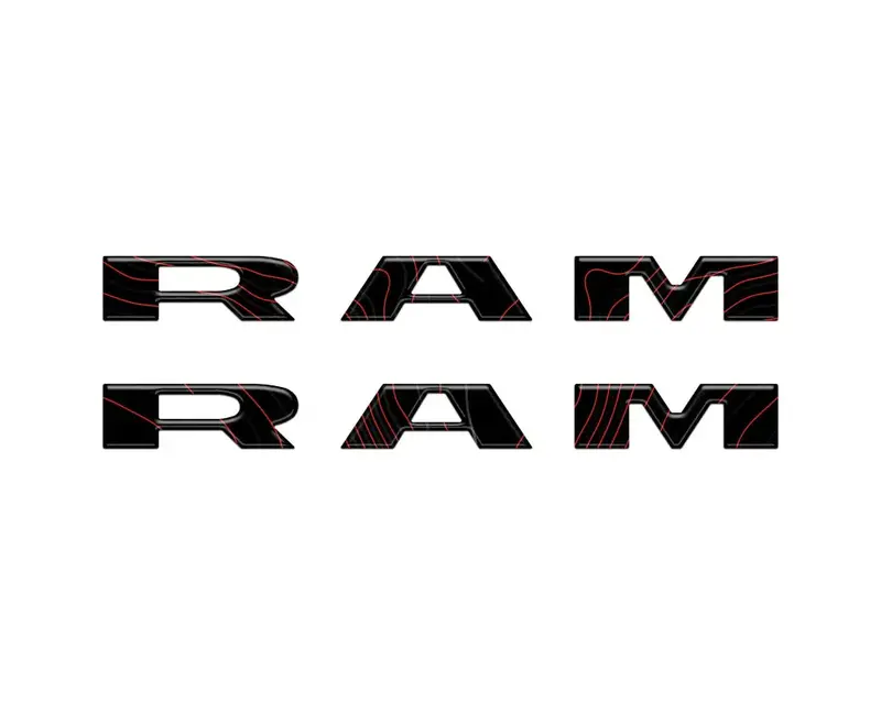 Front Door Emblem Overlays Fits 2025-2026 Ram 1500/2500/3500 23