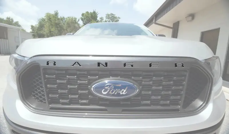 Front Grille Inserts Letter Inserts Fits 2019-2023 Ford Ranger 1