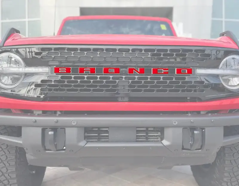 Front Grille Letter Overlays Fits 2021-2026 Ford Bronco 1
