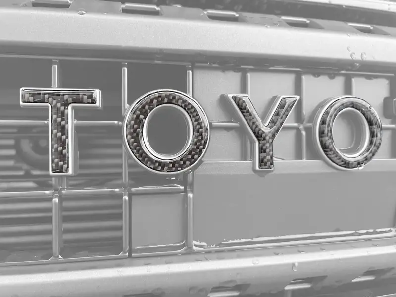 Front Grille Letter Overlays Fits 2024-2026 Toyota Land Cruiser 1