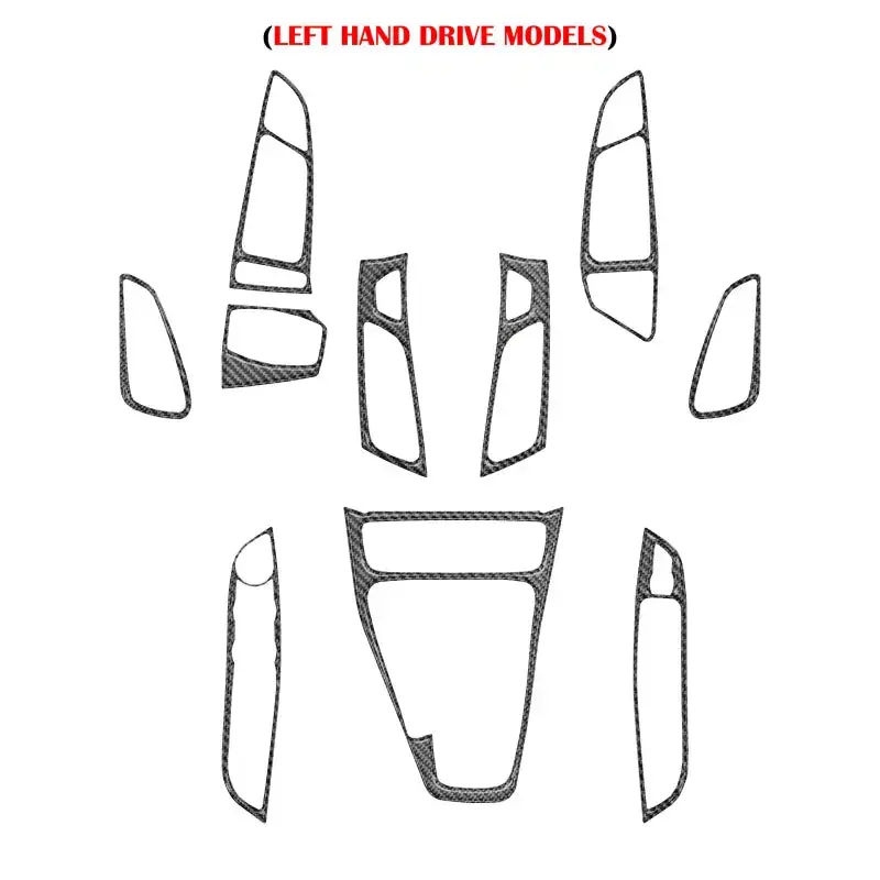 Front Interior Dash Kit Fits 2015-2018 Ford Focus, Rs, St 4