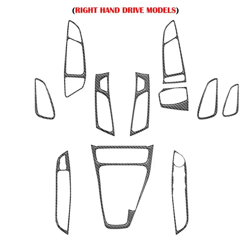 Front Interior Dash Kit Fits 2015-2018 Ford Focus, Rs, St 6