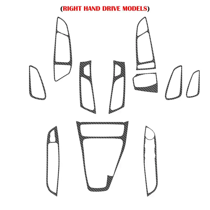 Front Interior Dash Kit Fits 2015-2018 Ford Focus, Rs, St 7