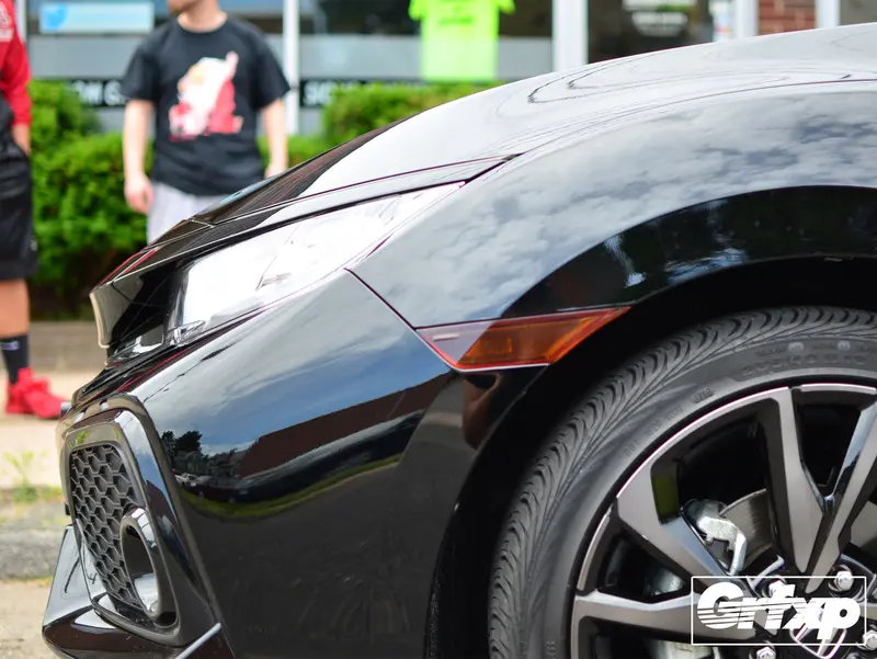 Front-Side Reflector Overlays For 10Thgen Honda Civic Hatchback (2017+) 1