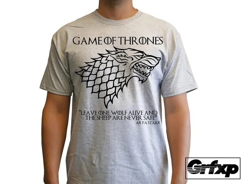 Game Of Thrones Arya Stark Sigil W/ Quote T-Shirt 1