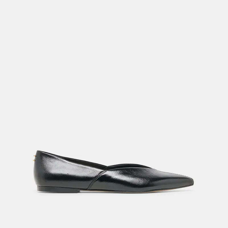 Gema Flats Black Leather 1