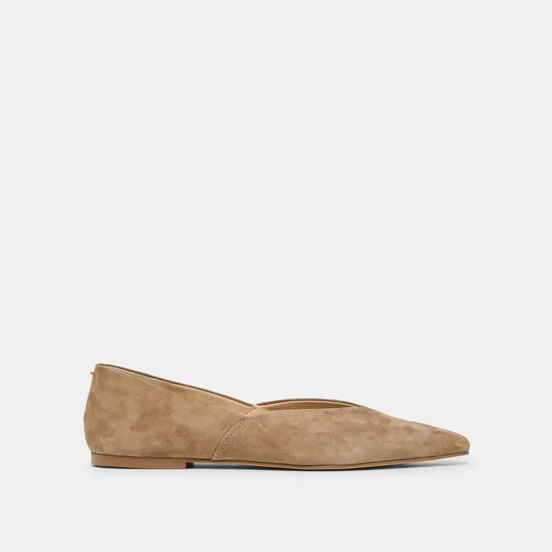 Gema Flats Taupe Suede 1