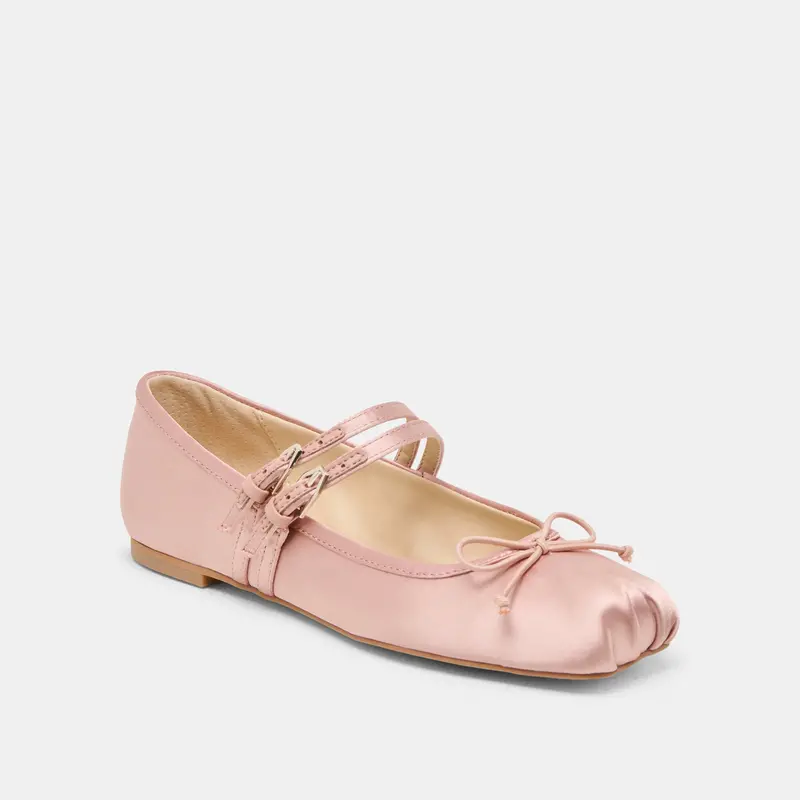 Gibsen Ballet Flats Blush Satin 3