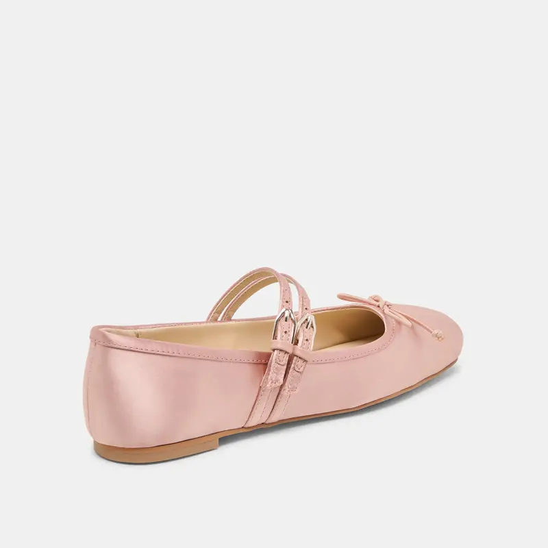 Gibsen Ballet Flats Blush Satin 5